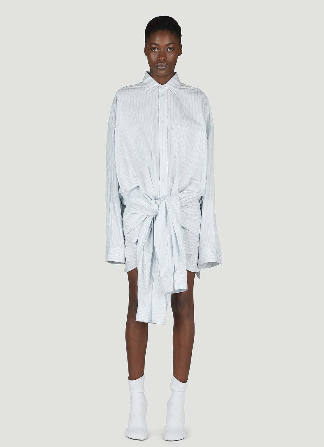 Balenciaga Double Pin-Stripe Shirt