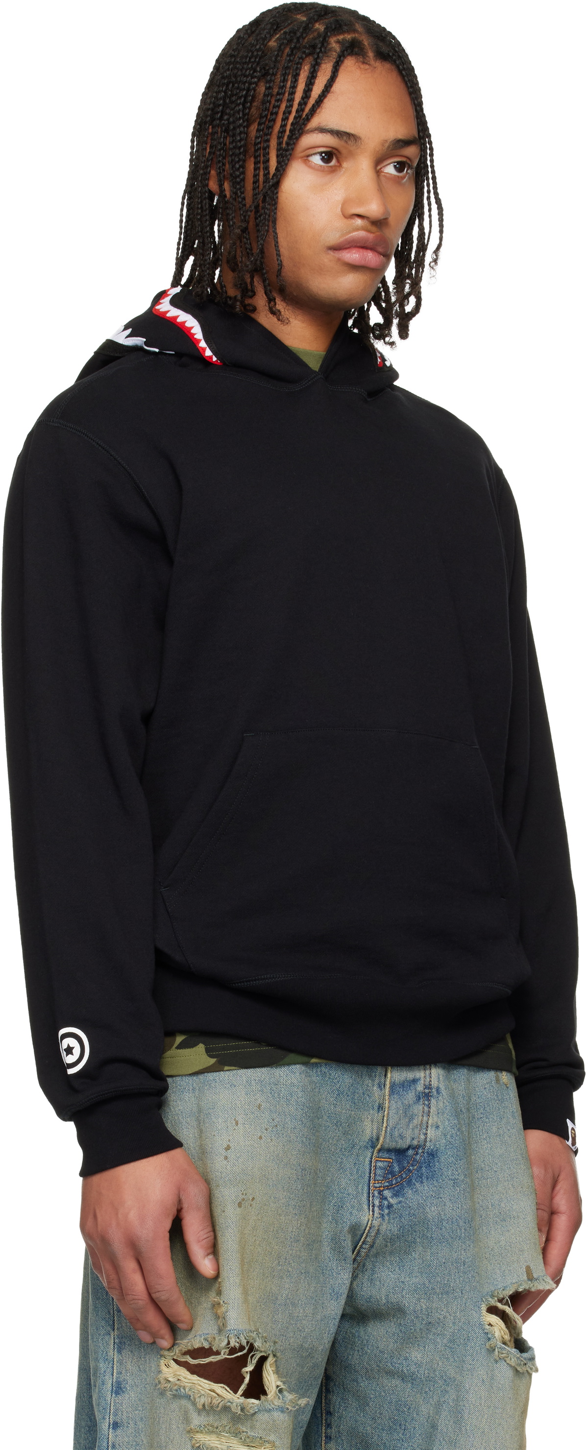 BAPE Black Shark Pullover Hoodie