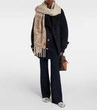 Loewe Anagram alpaca and wool-blend scarf