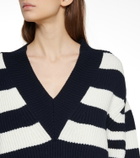 Alexander McQueen Striped wool and cashmere sweater