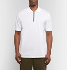 PS by Paul Smith - Zip-Fastening Cotton-Piqué Polo Shirt - Men - White