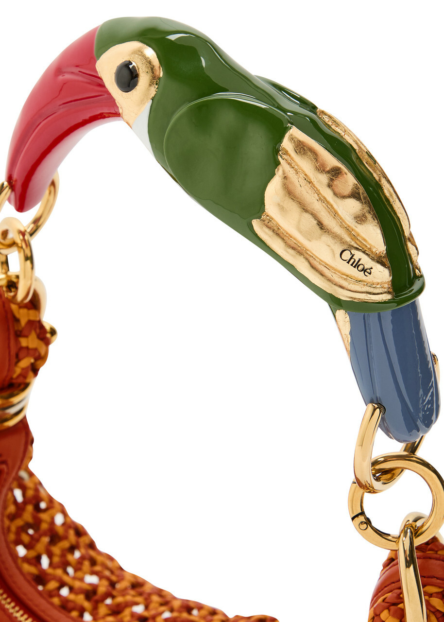 Chloe Bracelet Toucan Braided Leather top Handle bag - Orange - One Size