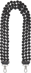 Stefan Cooke Black Button Strap Keychain