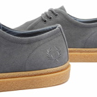 Fred Perry Authentic Men's Linden Canvas Shoe in Charcoal