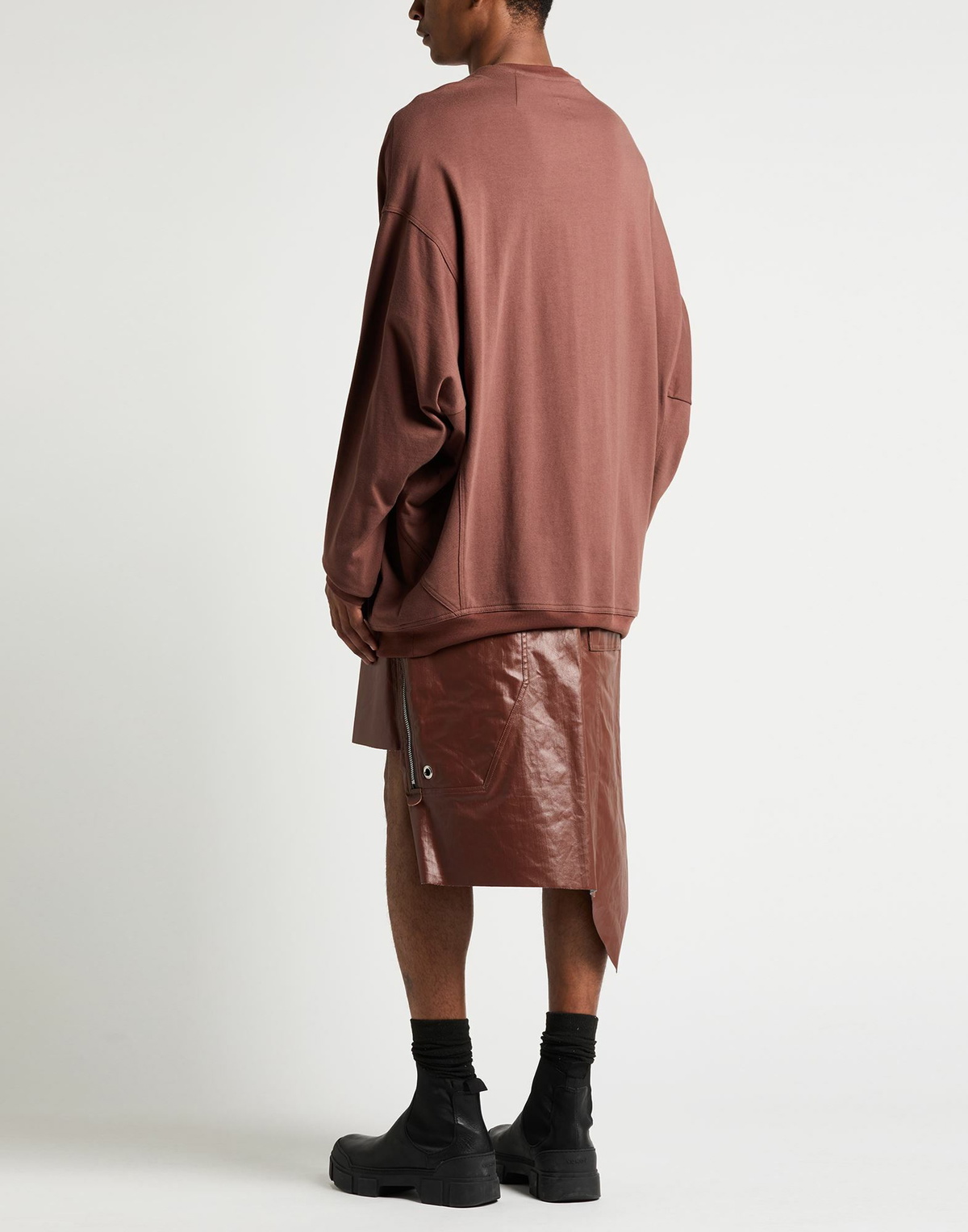 Rick Owens Mens Sweatshirt in Brown