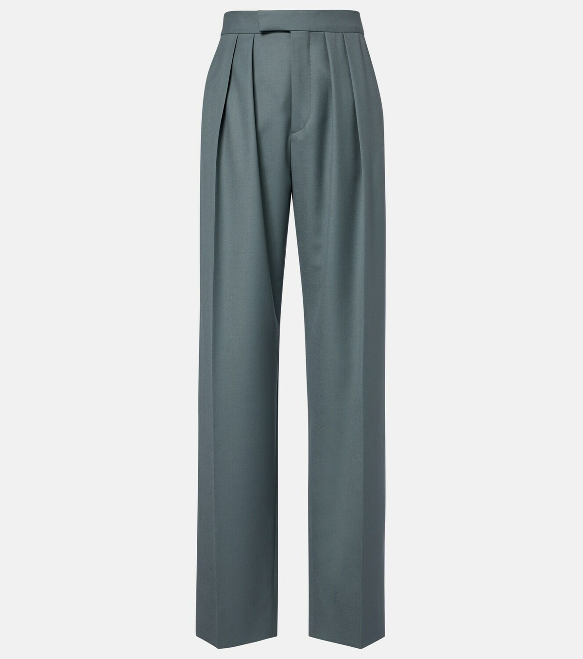 Chloé Pleated virgin wool straight pants