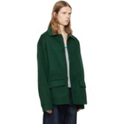 Marni Green Wool-Cashmere Jacket