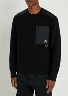 Moose Knuckles Lowan Panelled Knit Sweatshirt Black
