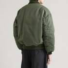 Comme des Garçons Homme Men's Nylon Twill Bomber Jacket in Khaki