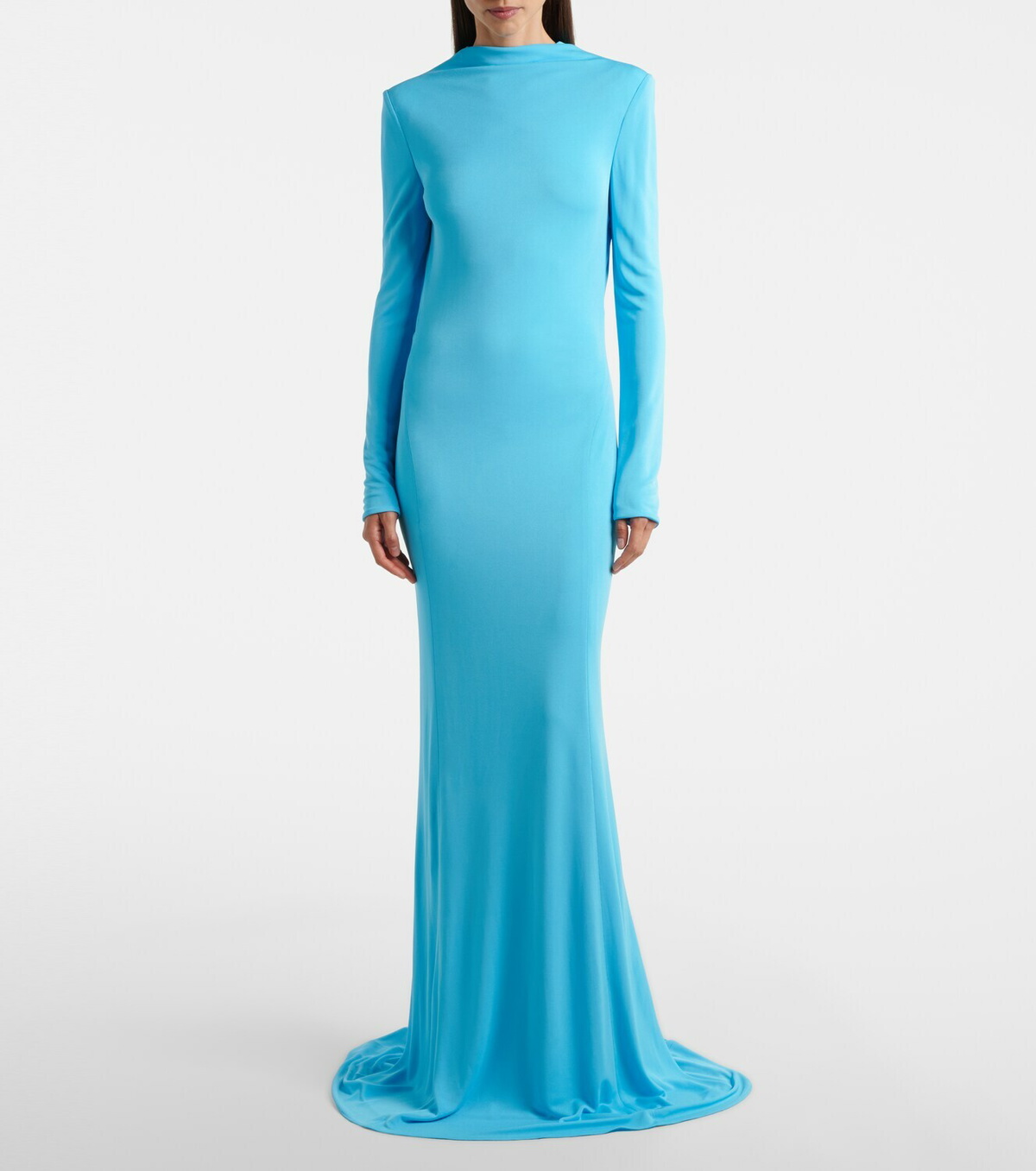 Tom Ford Open-back crêpe jersey gown
