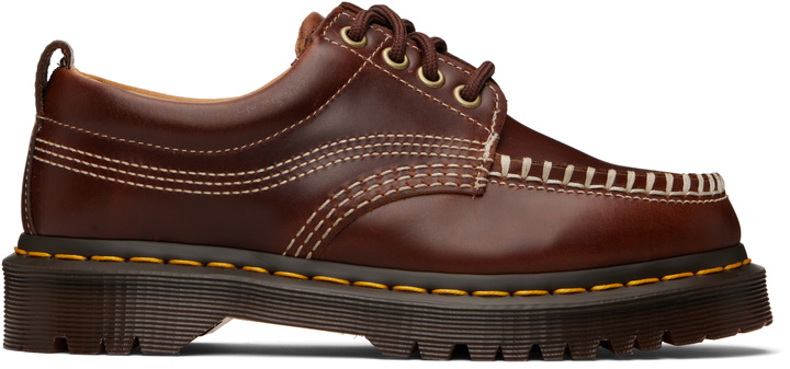 Photo: Dr. Martens Brown Lowell Leather Moc Toe Derbys