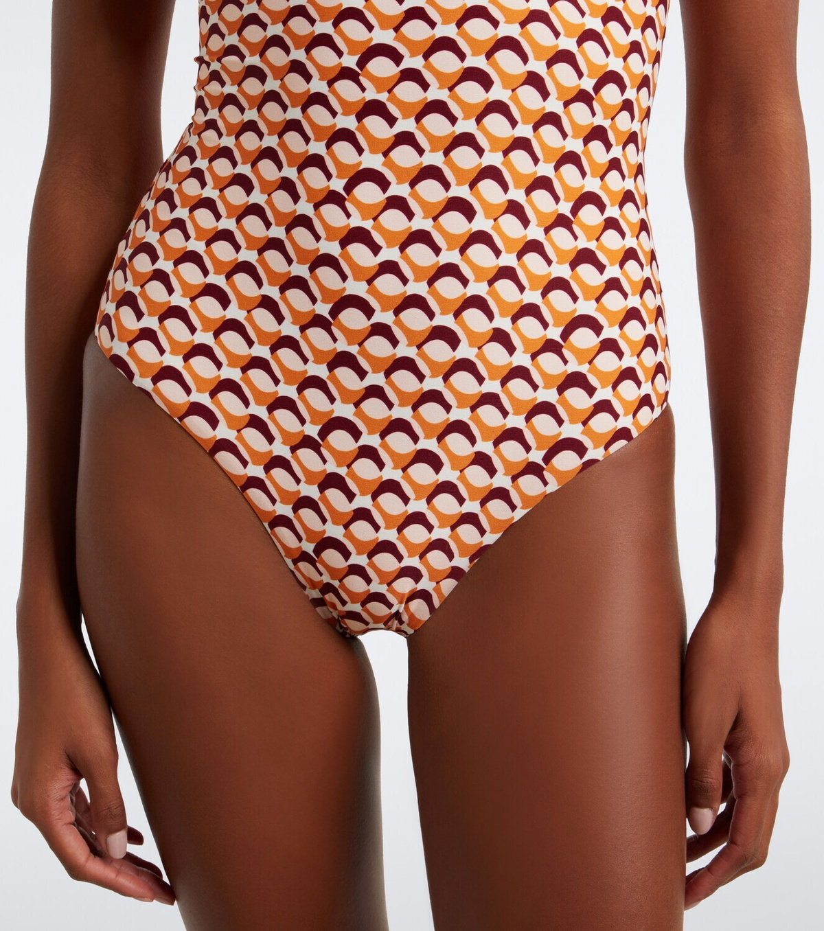 Melissa Odabash Surfside cutout printed swimsuit