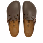 Birkenstock Boston in Dark Brown Smooth Leather