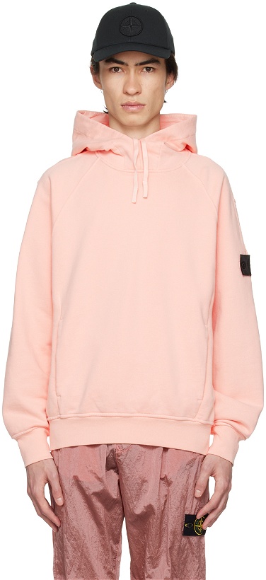 Photo: Stone Island Shadow Project Pink Patch Hoodie