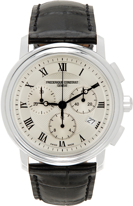 Photo: Frédérique Constant Black & Silver Classics Quartz Chronograph Watch