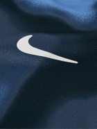 Nike Tennis - NikeCourt Advantage Printed Dri-FIT Mesh Tennis T-Shirt - Blue