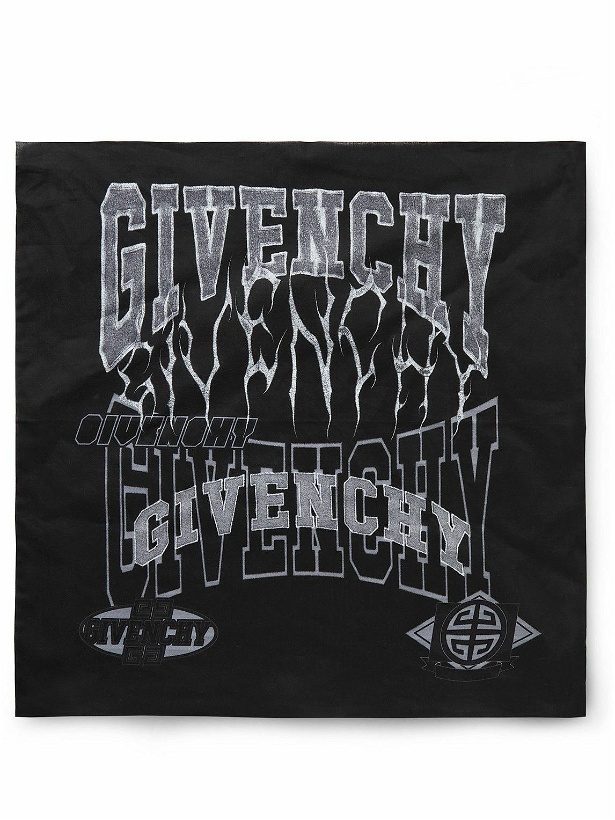 Photo: Givenchy - Logo-Print Cotton-Voile Scarf