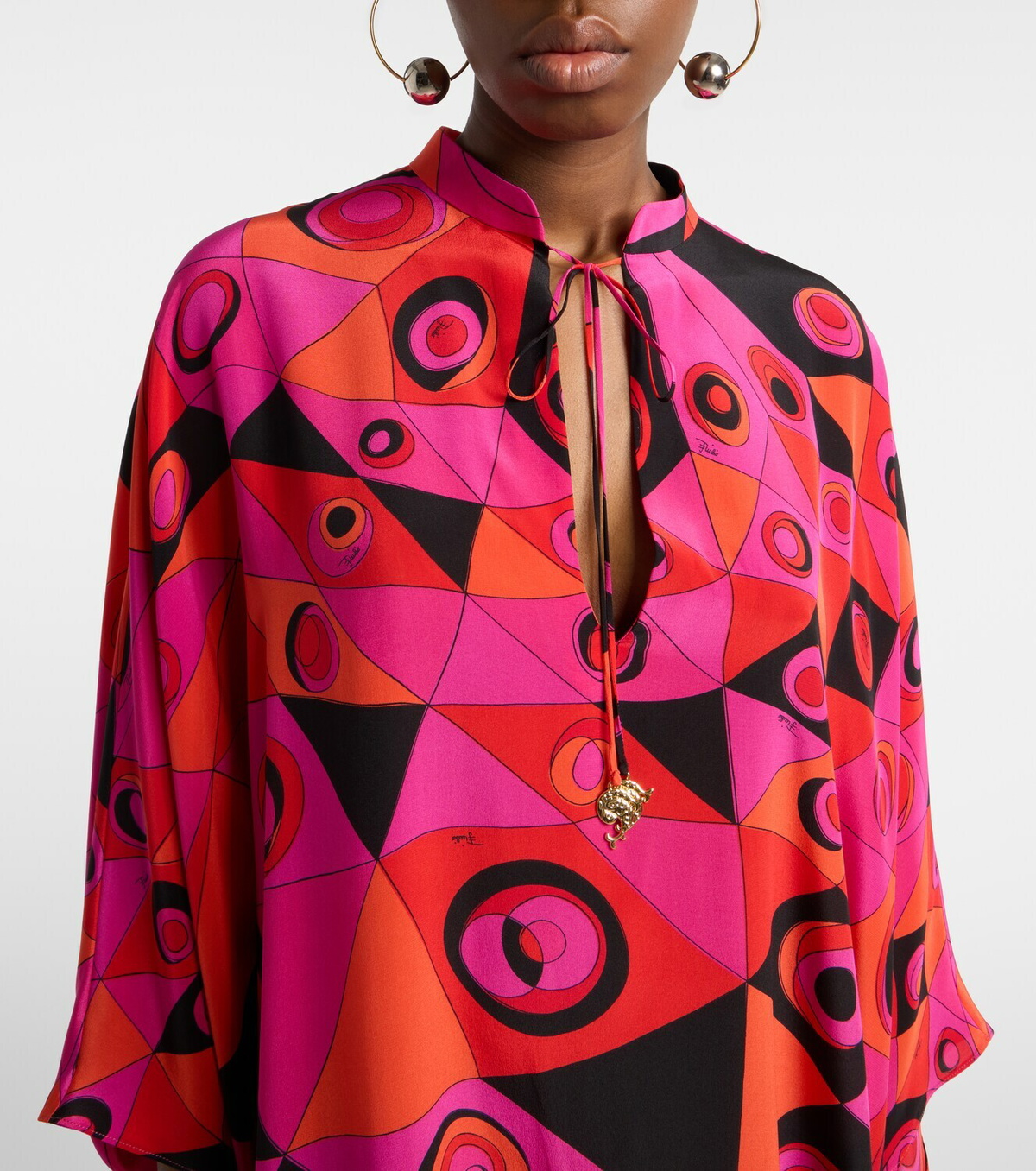 Pucci Occhi silk twill kaftan
