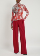 Julia Heuer Lee Pleated Chiffon top - Red - One Size