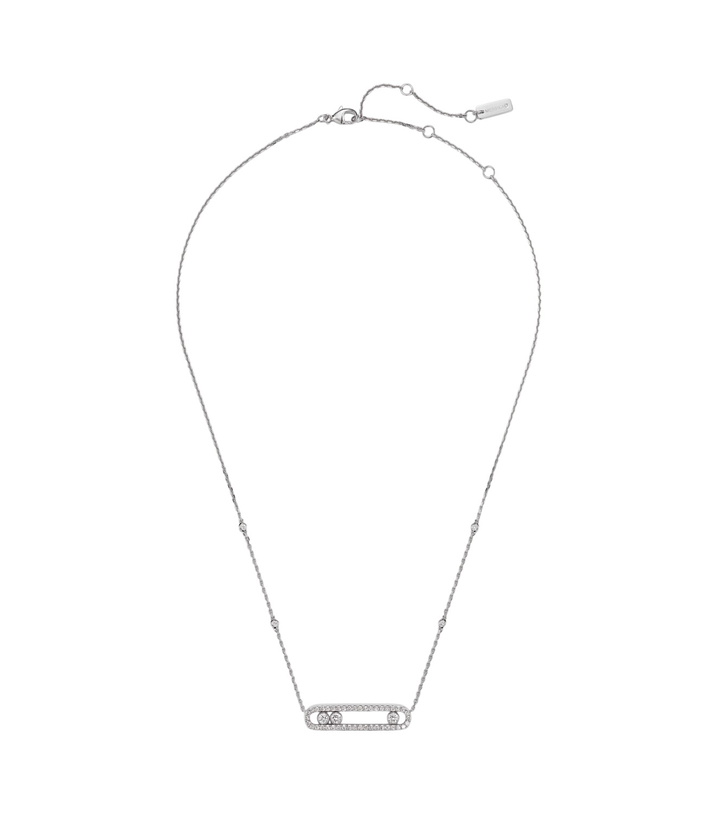 Photo: Messika Move 18kt white gold necklace with diamonds