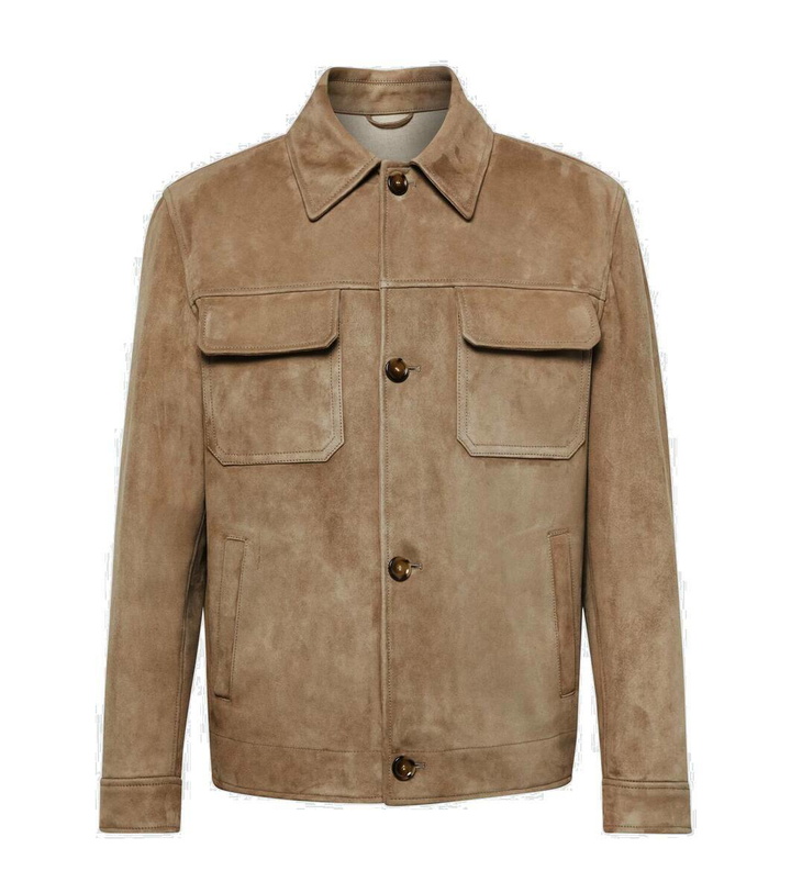 Photo: Lardini Suede jacket