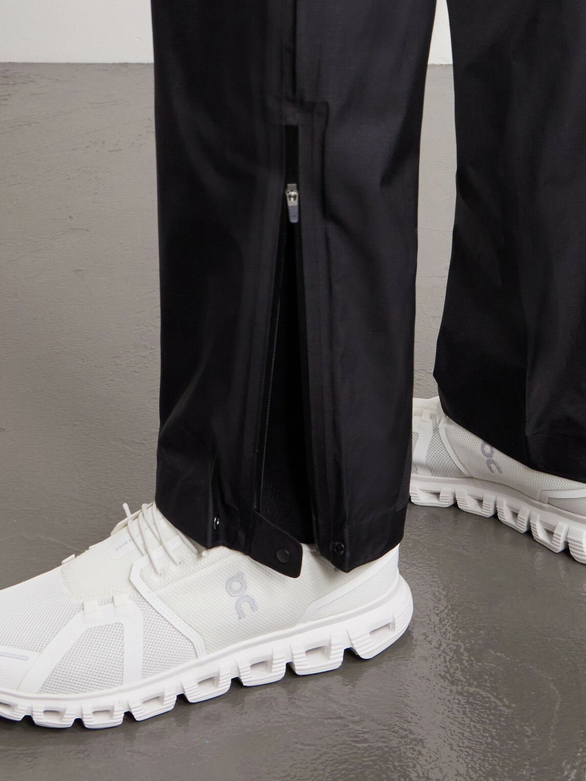 Satisfy - Straight-Leg Pertex® 3L Rain Logo-Appliquéd Recycled-Ripstop Trousers - Black