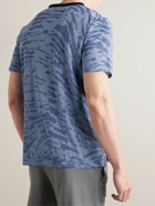 Nike Running - Run Division Rise 365 Printed Dri-FIT T-Shirt - Blue