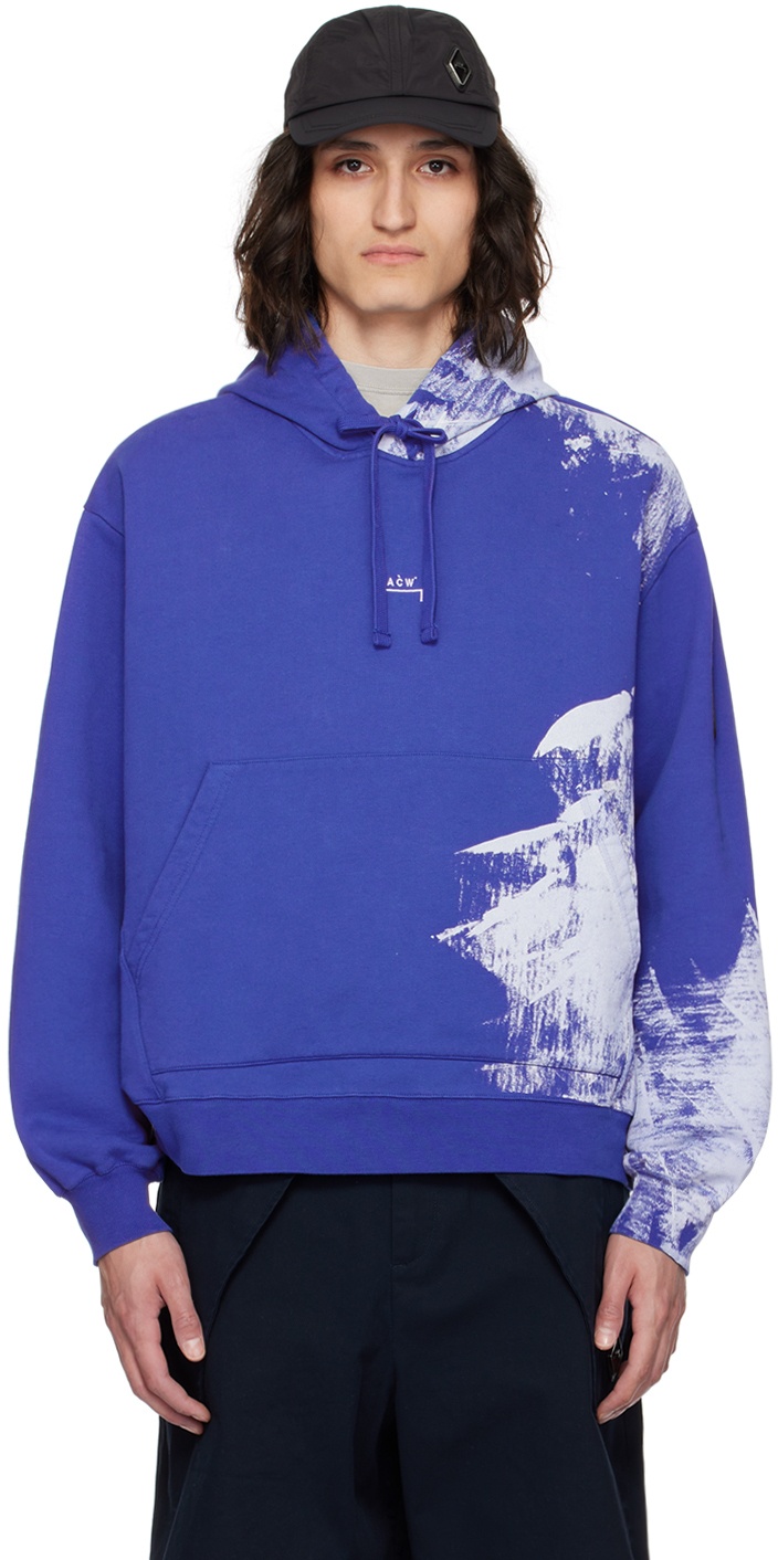 Photo: A-COLD-WALL* Blue Brushstroke Hoodie