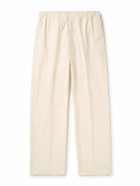 Moncler - Straight-Leg Cotton-Blend Shell Trousers - Neutrals