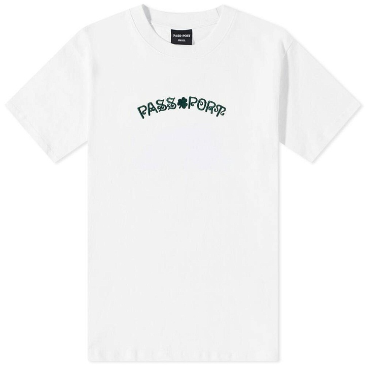 Photo: Pass~Port Men's Sham Embroidery T-Shirt in White