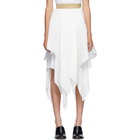 Loewe White Pleated Skirt