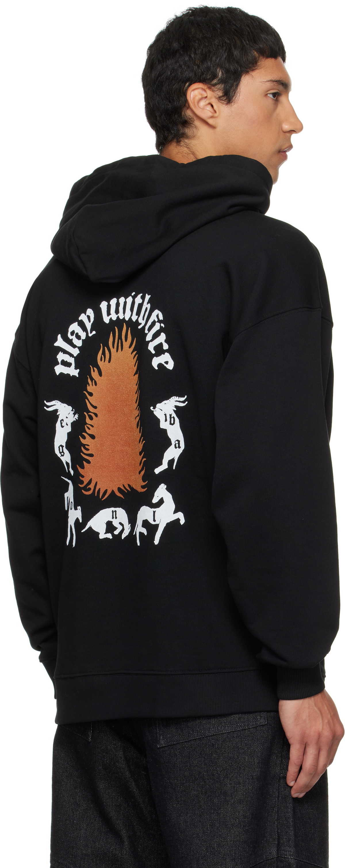 EGONlab Black 'Play With Fire' Hoodie