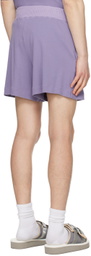 RANRA Purple Mock-Fly Shorts