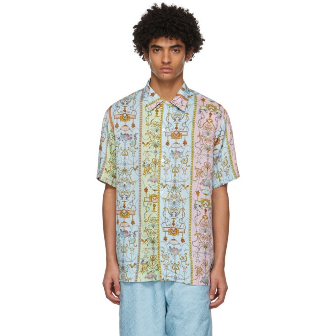 Photo: Versace Jeans Couture Blue and Multicolor Tuileries Shirt