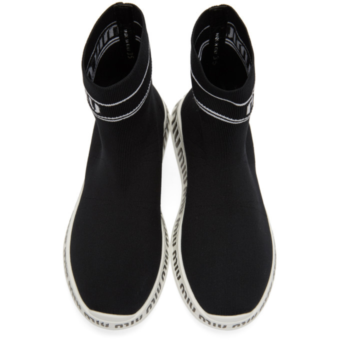 Miu Miu Black Sock Sneakers Miu Miu