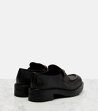 Prada Leather penny loafers