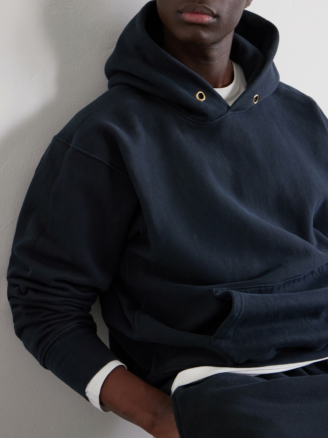 Les Tien - Cotton-Jersey Hoodie - Black