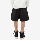 Rick Owens Men's Long Cotton Boxers Shorts in Black