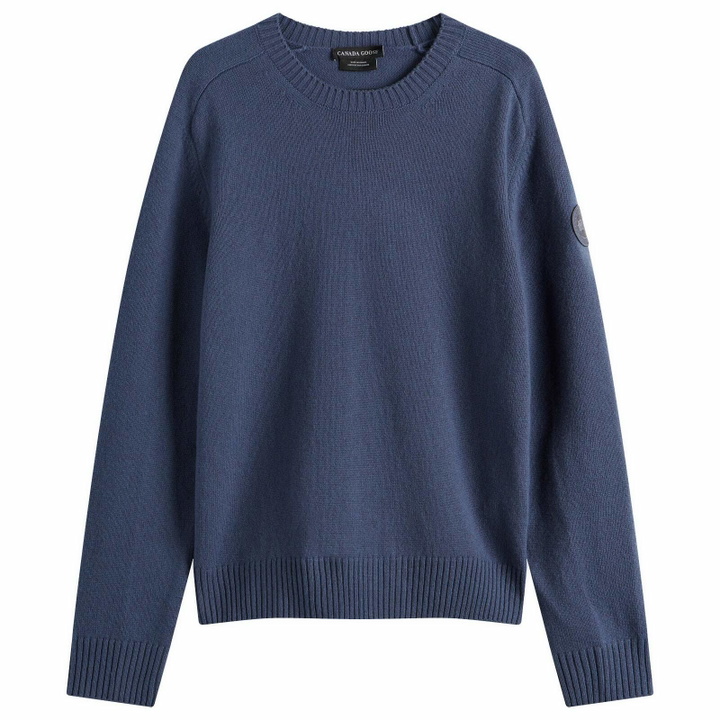 Photo: Canada Goose Men's Matawin Crew Knit in Dusk Blue