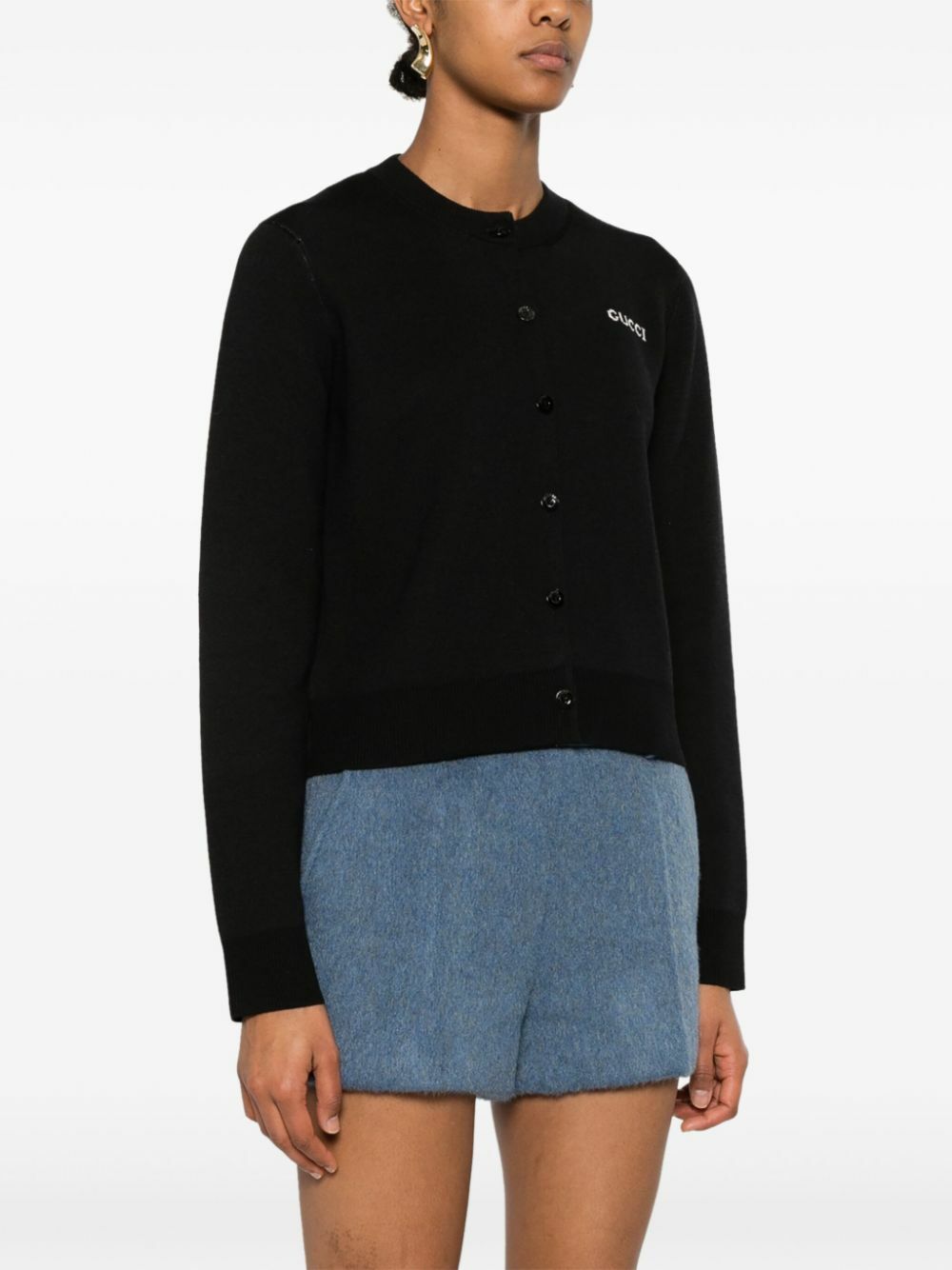 Gucci Logo-Intarsia Cardigan