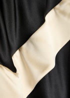 Reformation Jillian Panelled Silk Maxi Dress Black And White