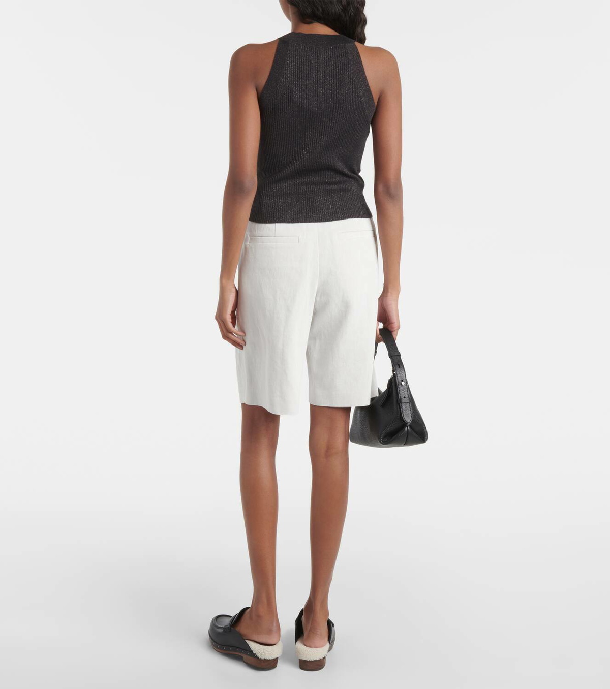 Brunello Cucinelli Cashmere and silk-blend tank top