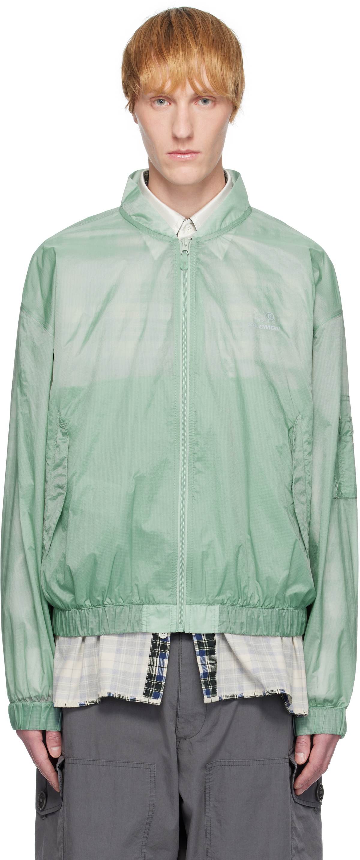 MM6 Maison Margiela Blue Salomon Edition Sports Bomber Jacket MM6