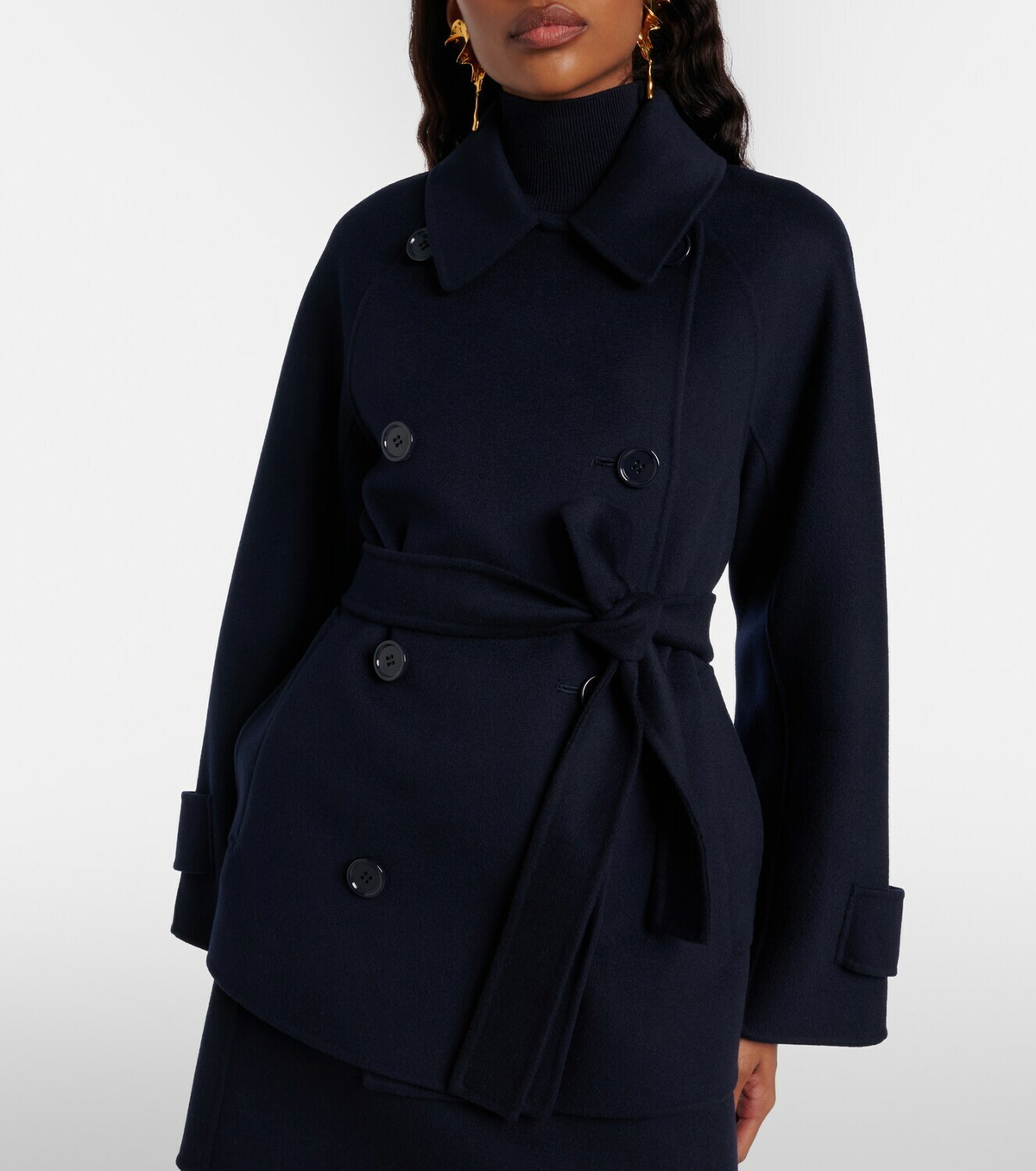'S Max Mara Louise belted double-breasted virgin wool jacket
