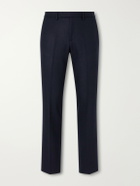 Sunspel - Straight-Leg Wool Trousers - Blue