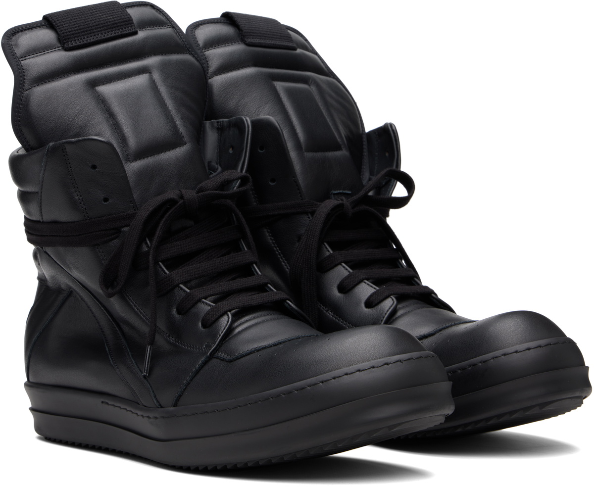 Rick Owens Black Temple Geobasket Sneakers Rick Owens