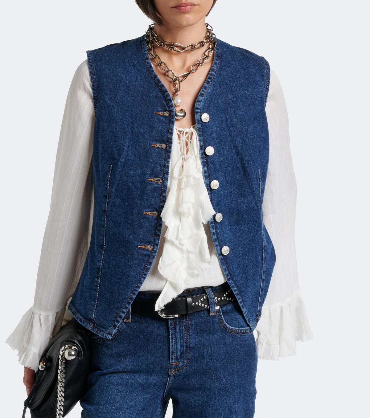 7 For All Mankind Lady denim vest