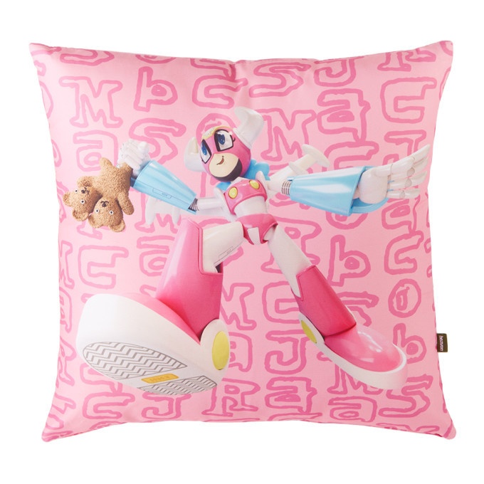 Photo: Marc Jacobs Pink Hideyuki Tanaka Edition Heaven By Marc Jacobs Robot Girl Throw Pillow