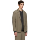 Homme Plisse Issey Miyake Green Tailored Pleats Coat