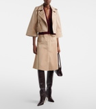 Dorothee Schumacher Luxury Layer cropped cotton-blend jacket